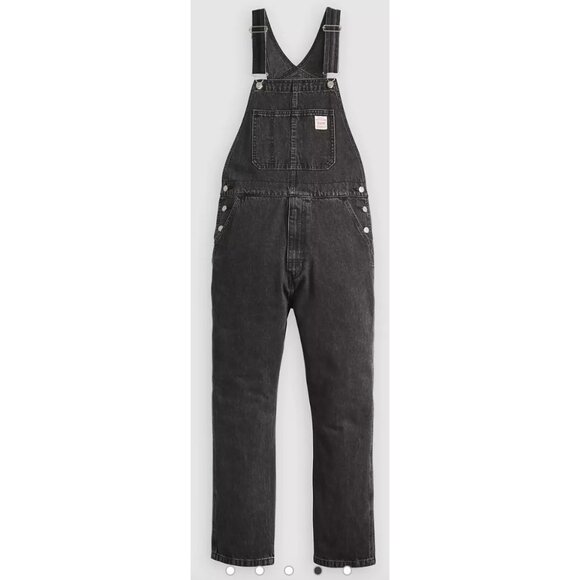 LEVI'S Premium Red Tab™ Overalls in Darkly Wash Black Utility Workwear NWT - Picture 1 of 16